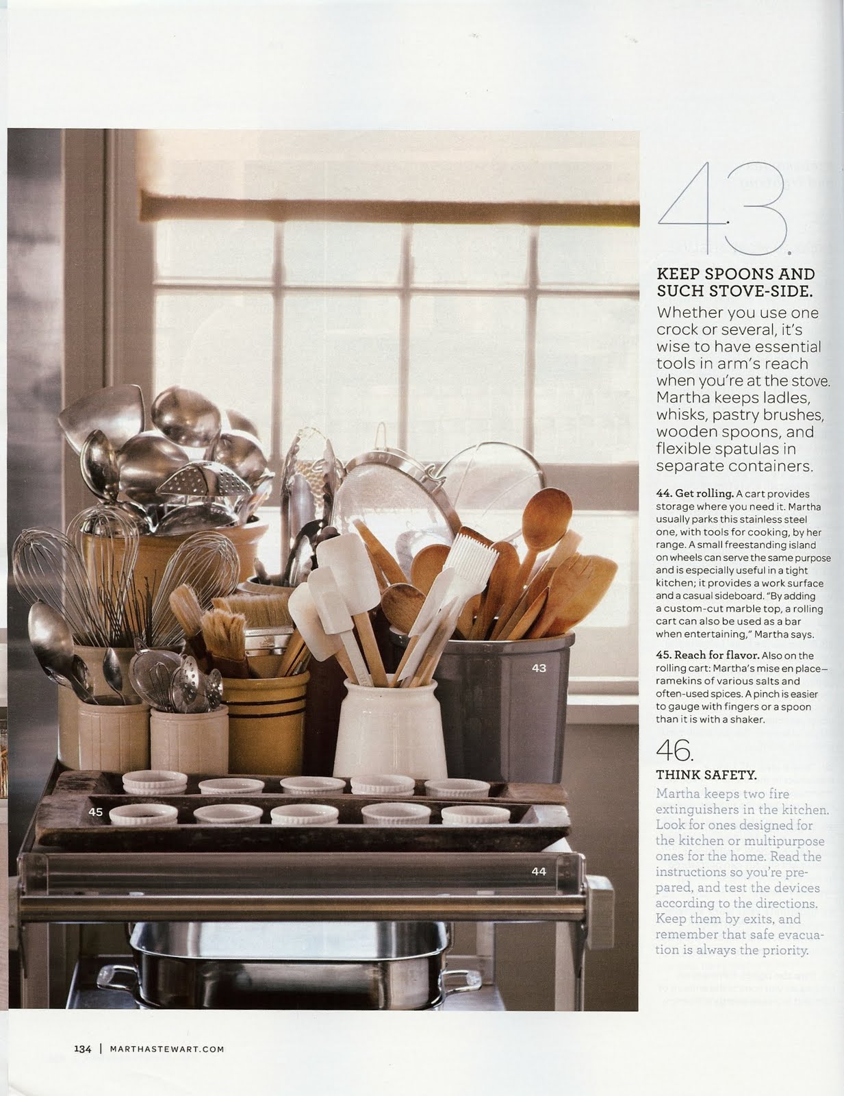 Circa Martha Stewart's 50 Top Kitchen Tips