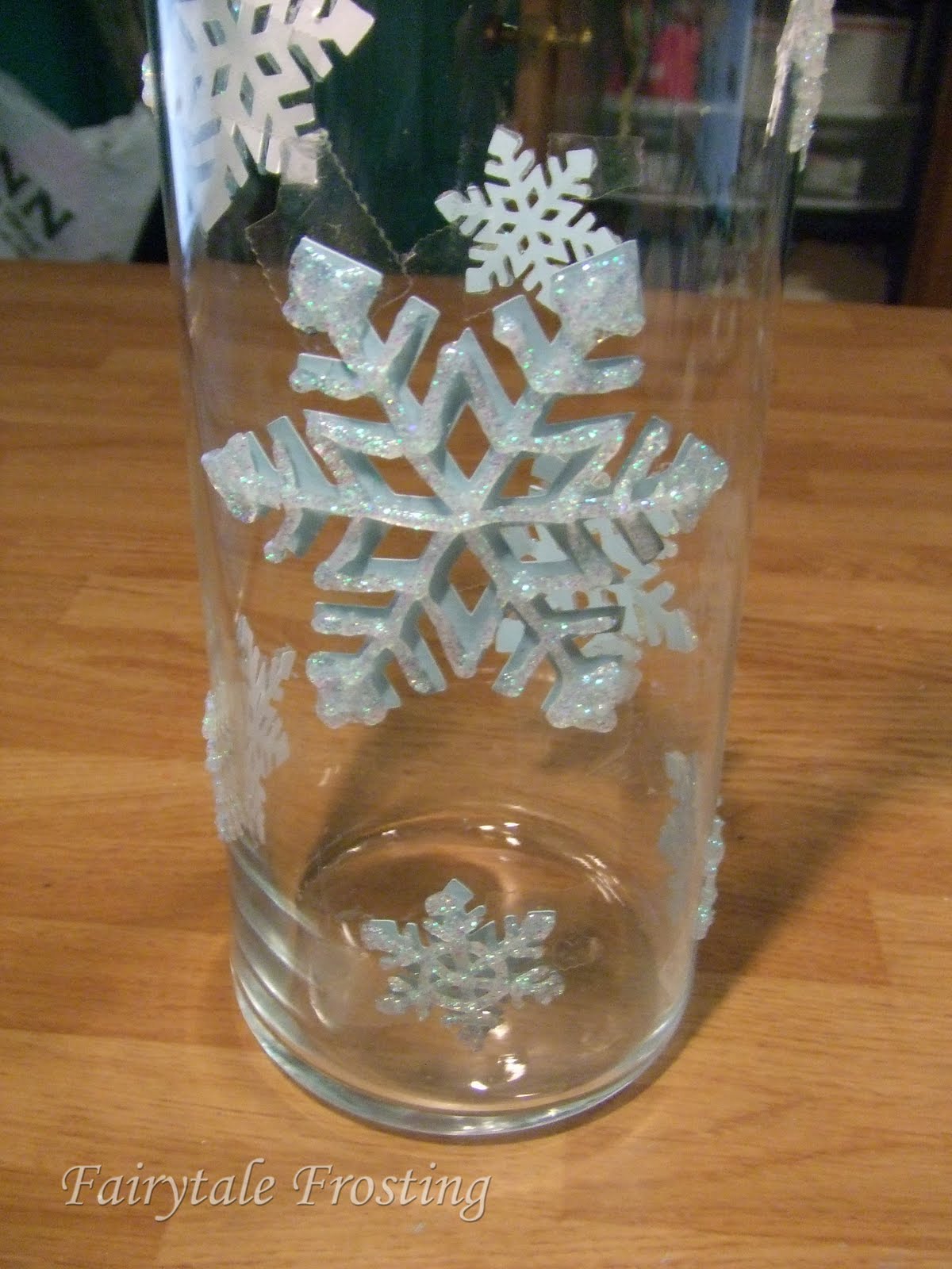 Fairytale Frosting DIY Glitter Snowflake Hurricane