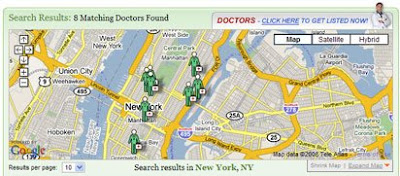 screen shot of doctor.com