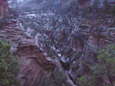 View from rim trail