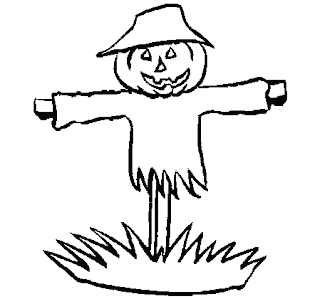 Printable Scarecrow Coloring Pages