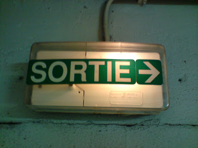 Sortie sign.