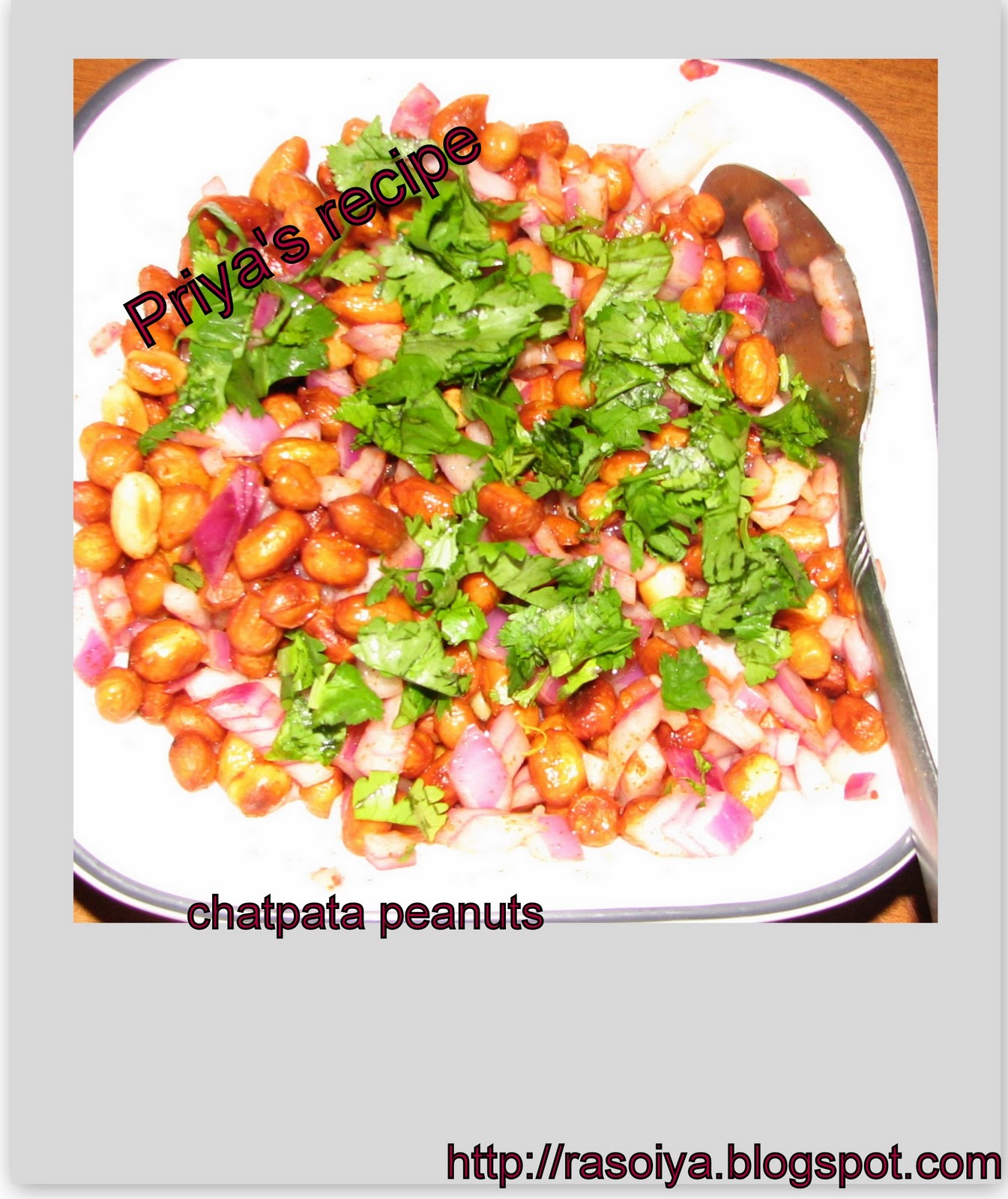 Indian Recipes by Priya Chatpata peanuts