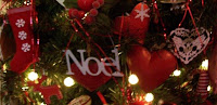 christmas tree with beautiful scandinavian and country christmas lovelies