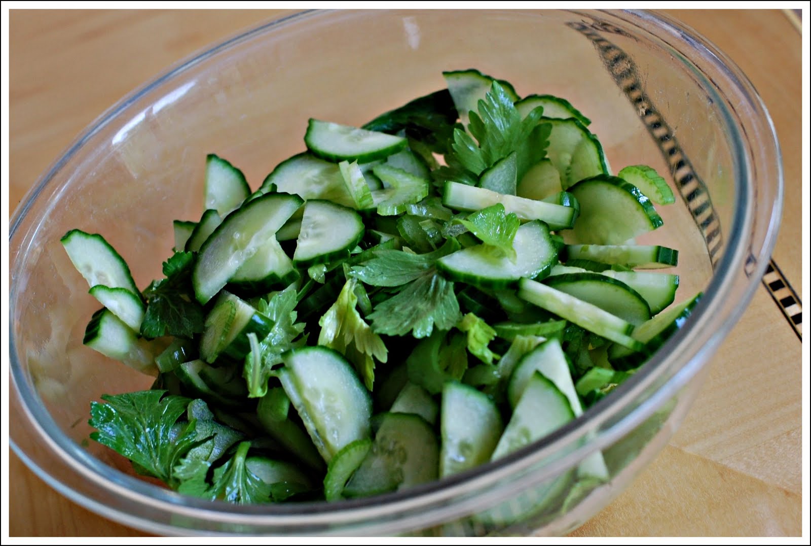 Art From My Table cucumbercelery salad