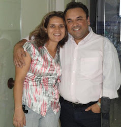 Evangelista Marcio Camargo e sua linda esposa