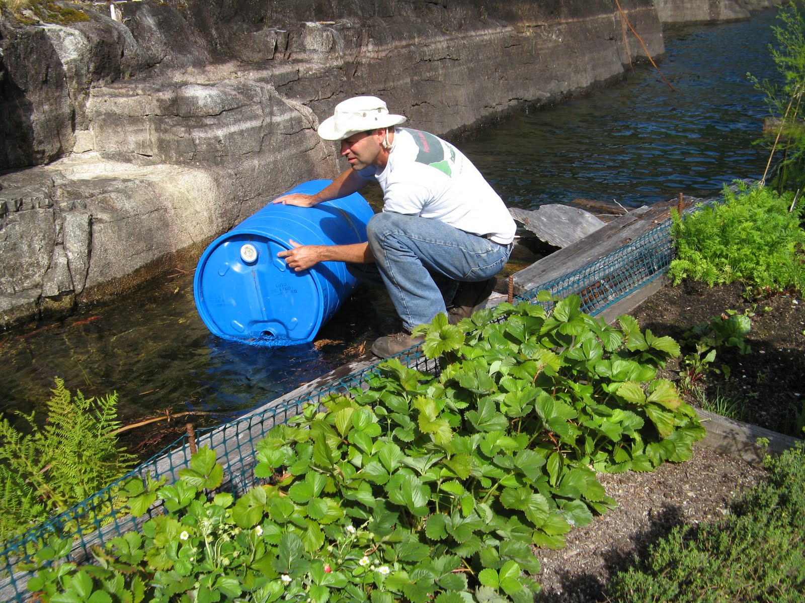 Powell River Books Blog Float Garden Construction