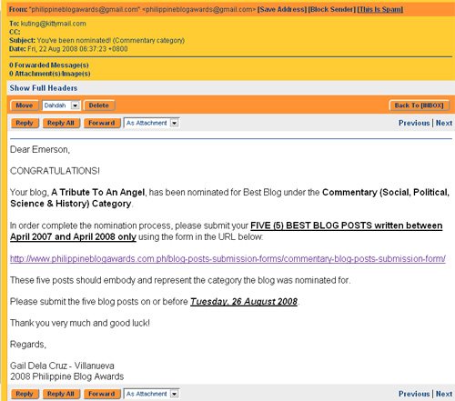 Philippine Blog Awards 2008