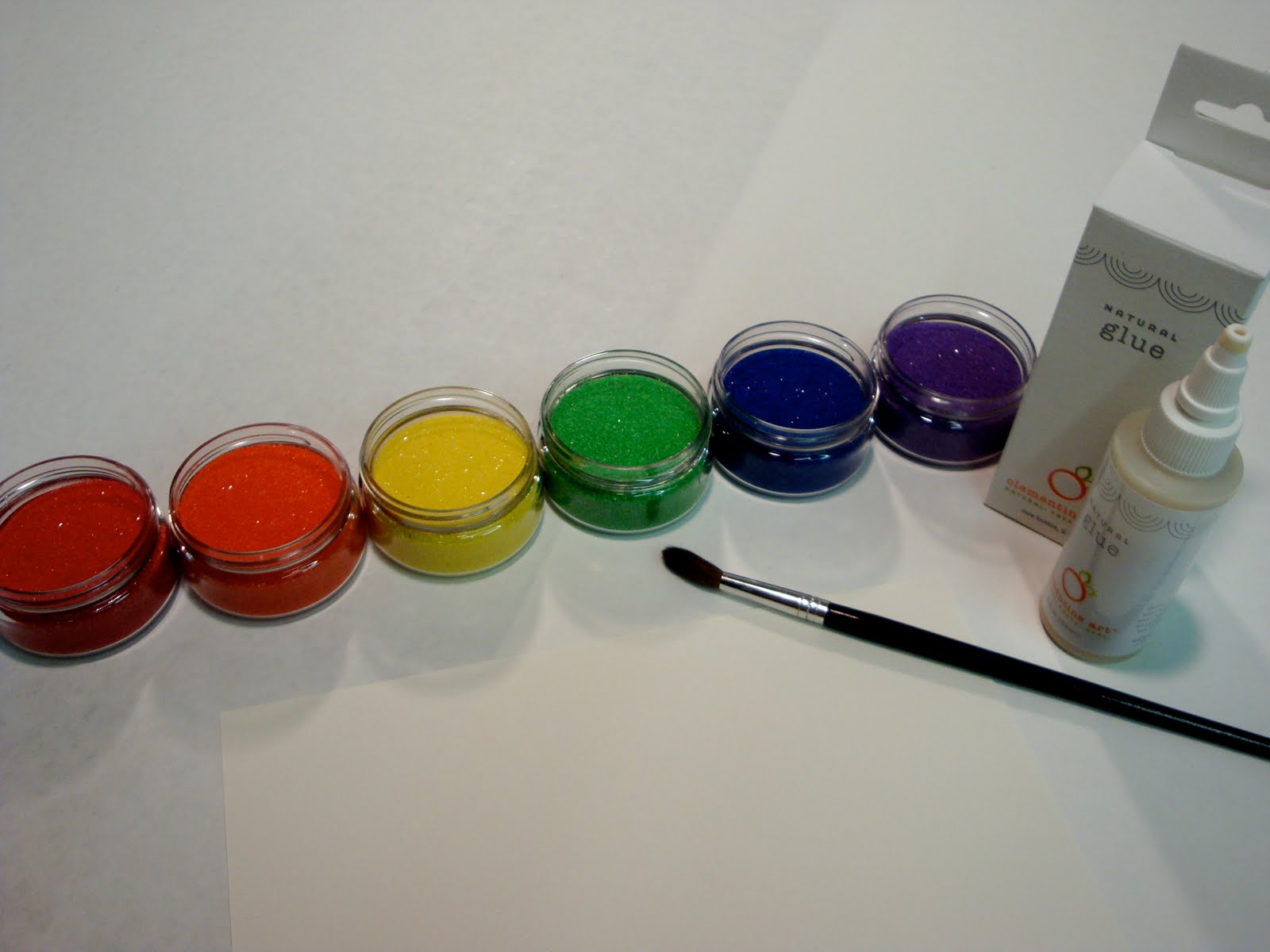 Clementine Art Colored Sandies Sand and Glue Painting