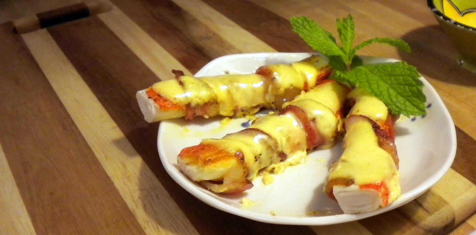 Cooking for Zo Bacon Wrapped Imitation Crab Fingerlings