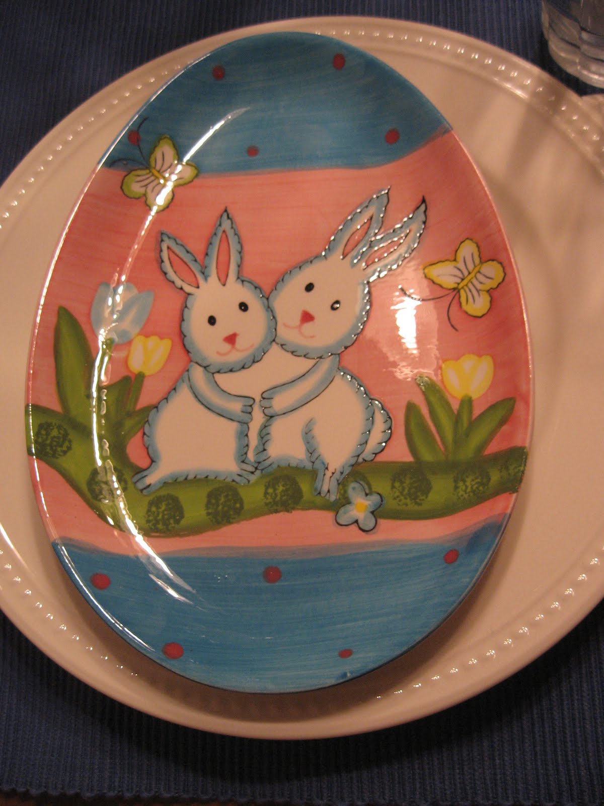 Springmont Cottage Tablescape 20 Easter Bunny Plates