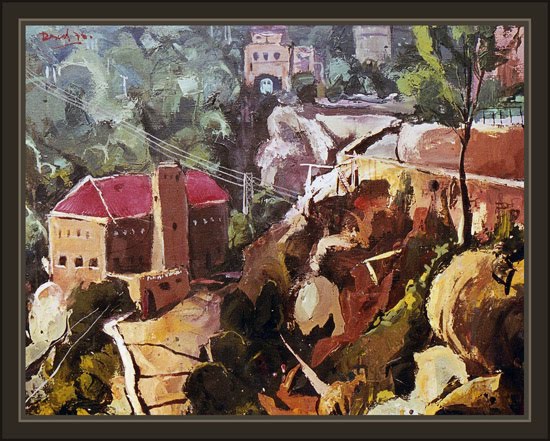 MONTSERRAT-AEREO-TELEFERICO-MONTAÑA-PAISAJES-PREMIOS-PINTURA-CUADROS-ERNEST DESCALS MONTSERRAT-AEREO-TELEFERICO-MONTAÑA-PAISAJES-PREMIOS-PINTURA-CUADROS-ERNEST DESCALS