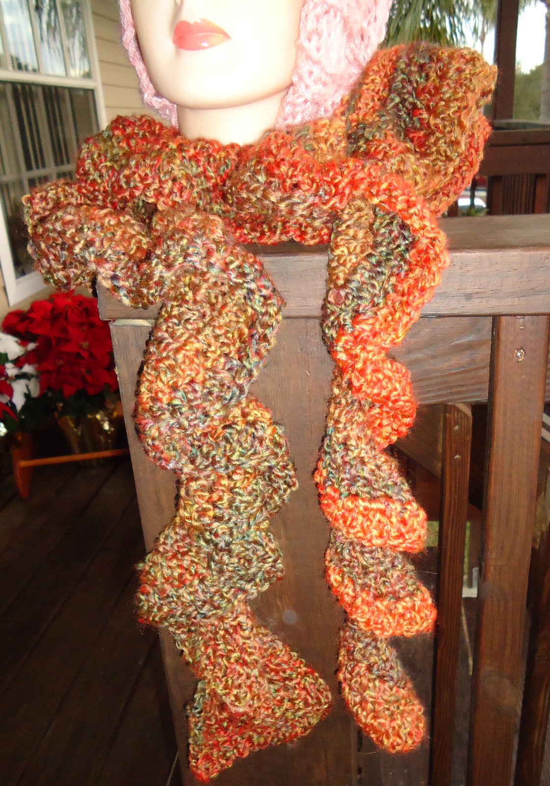 Crochet Curly Scarf