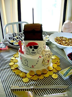 Baby Hughes' pirate cake It tasted better than the one the night before
