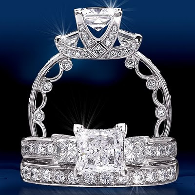 The wedding is sealed and stamped with substitute of rings by bride and the