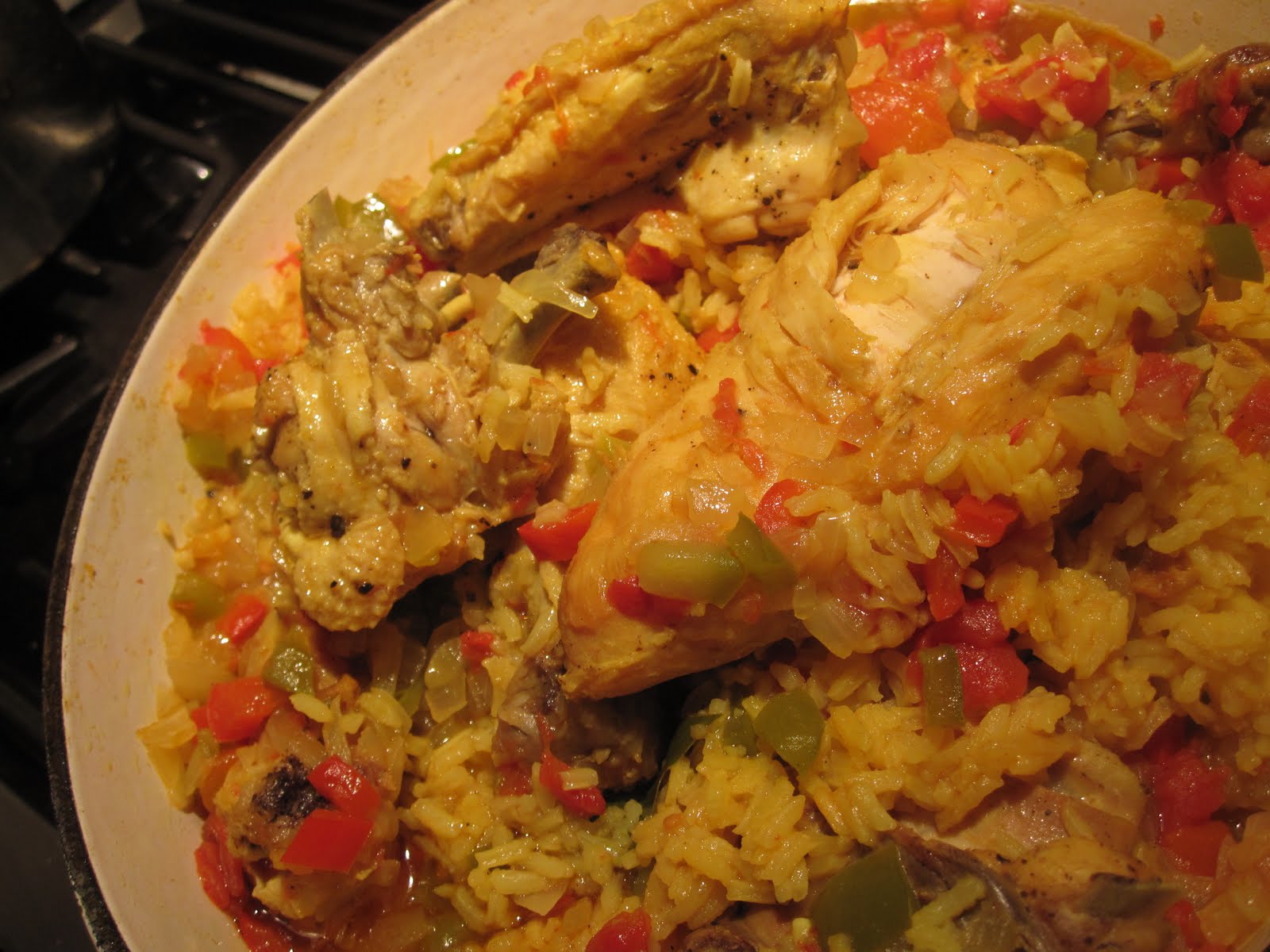 Dinner at Home Yellow Rice and Chicken