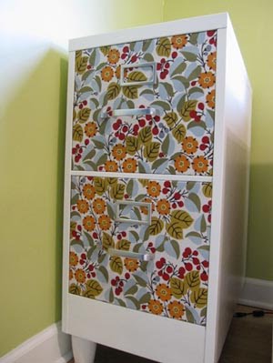 Wastenot Workshop The Fabric Covered Filing Cabinet