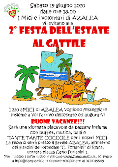 19 GIUGNO, ROMA: IL GATTILE AZALEA IN FESTA... D'ESTATE