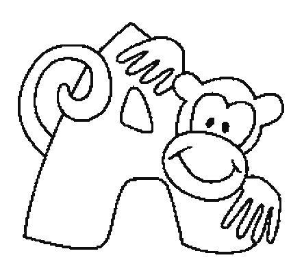 Abecedario de Animales Letra A | Dibujos para Colorear Infantil