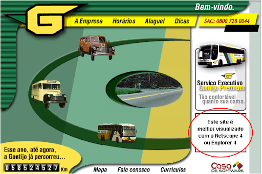 Empresa de transporte rodoviário Gontijo - site