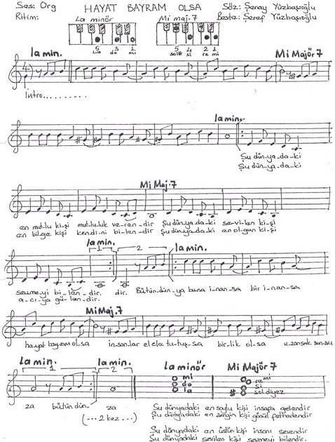 tini emnyi s page hayat bayram olsa nota