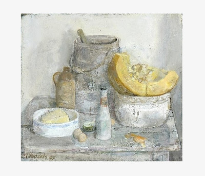 Imants Vecozols,Still Life painting, gray color paintings