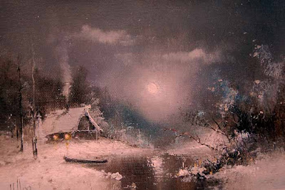 Winter Landscape Painting by Russian Artist