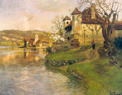 Painting by Frits Thaulow Norwegian Painter