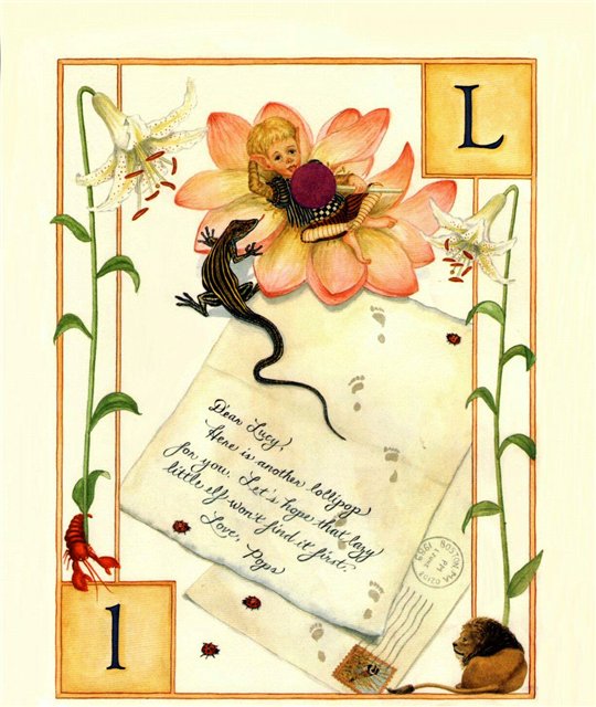 Lauren Mills Elfabet,illustration art, graphics, children book illustration