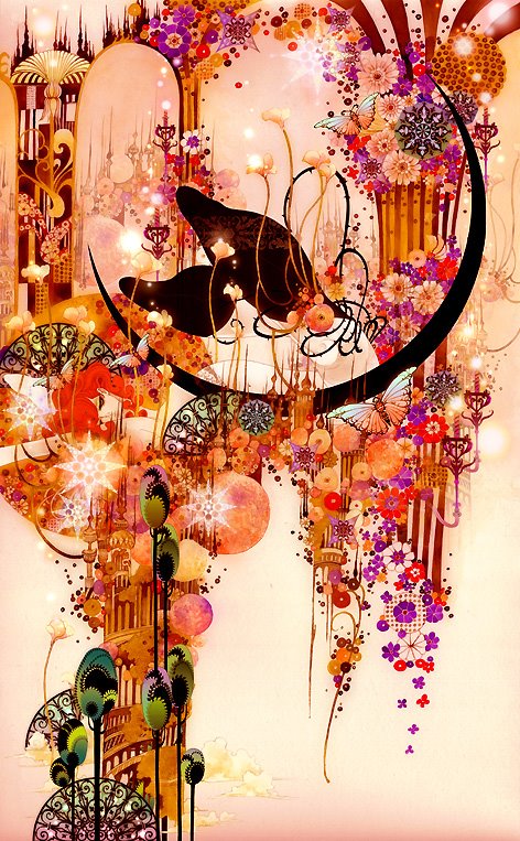 Aya Kato, Japanese illustrator,graphics,Art Nouveau