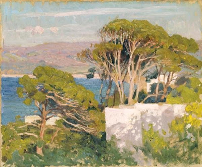 Seascape Painting by Emanuel Phillips Fox Australian Impressionist Artist