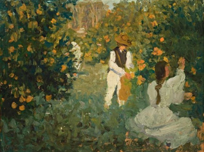 Genre Painting by Australian Impressionist Artist Emanuel Phillips Fox
