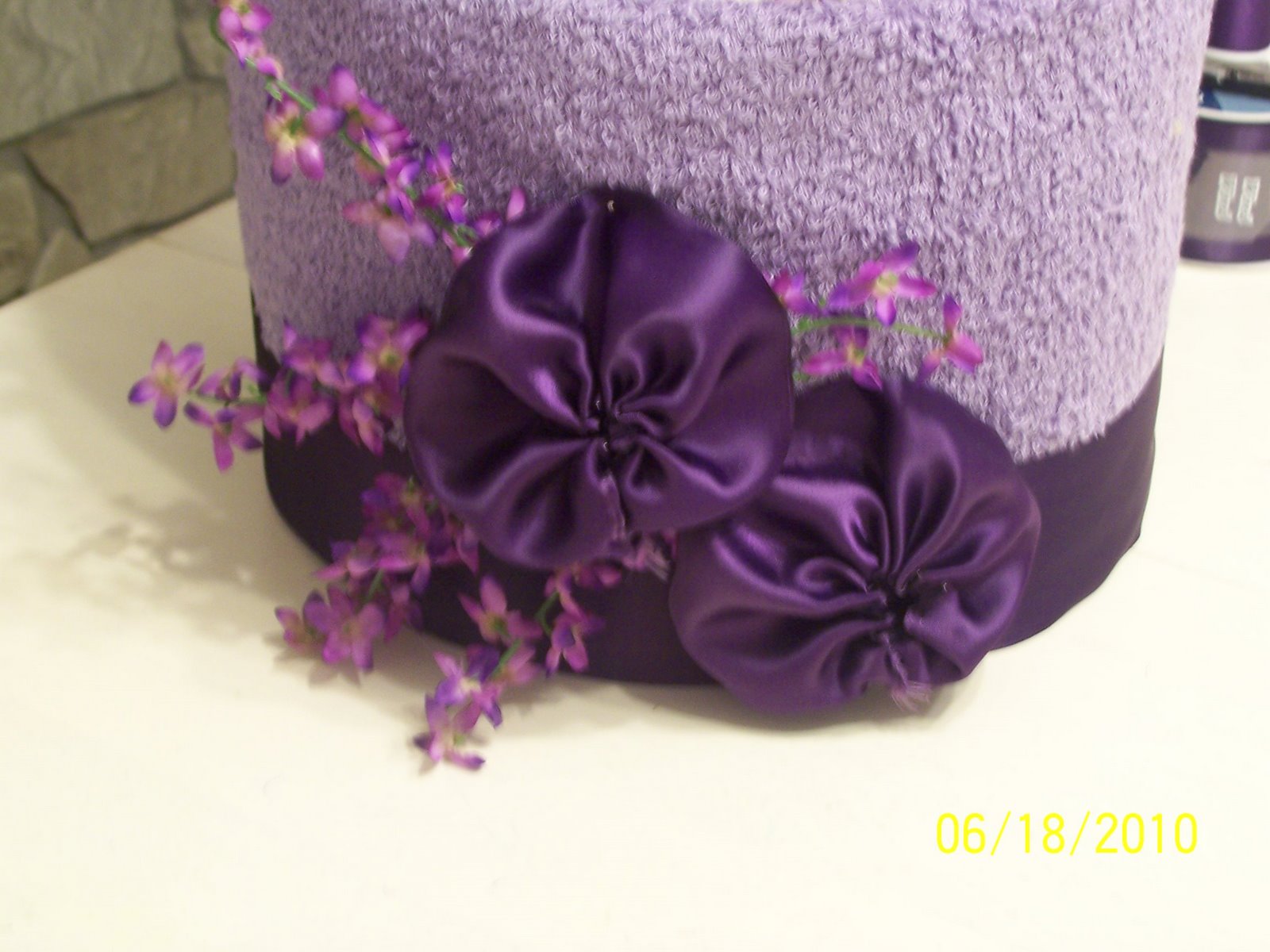 Precious Memories Scrapbooking: Towel cake wedding shower gift