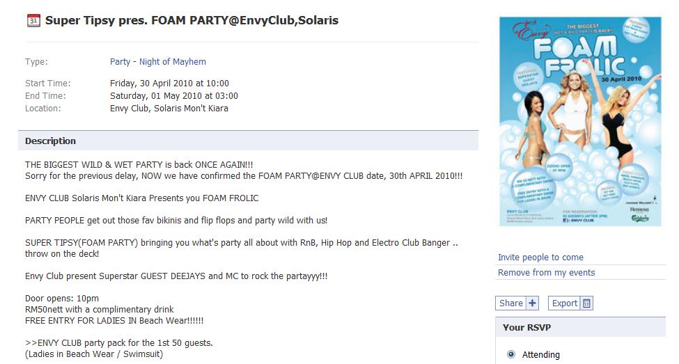 Event Parti buih