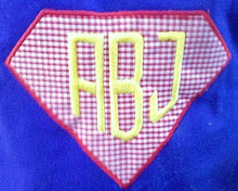 Diamond patch with initials