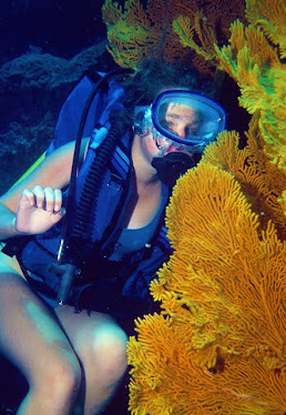 Diver with Gorgonian