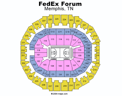 Fedex Forum Memphis Tn Seating Chart