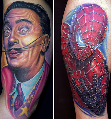 spiderman tattoo full body