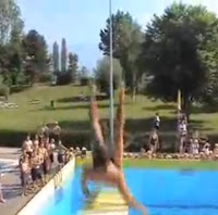 salto trampoln fail