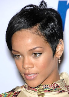 Rihanna Hairstyle With Black Short Hair Cut Gallery Picture 5