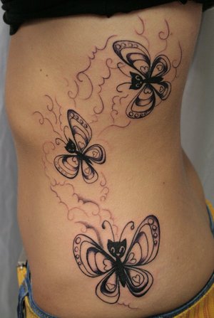 Side Body Tattoos Female
