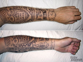 picture design image for left arm tattoo