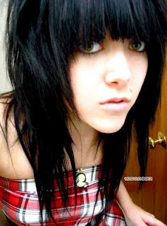 Emo Hair Styles With Image Emo Girls Hairstyle With Long Black Emo Hair Picture 2