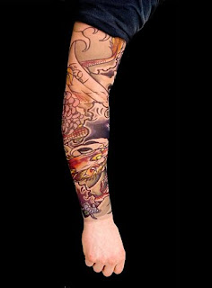 Japanese Dragon Tattoo Sleeve Design