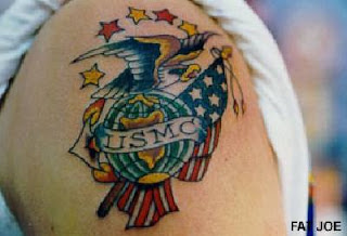 Upper Arm  Patriotic Tattoo Design