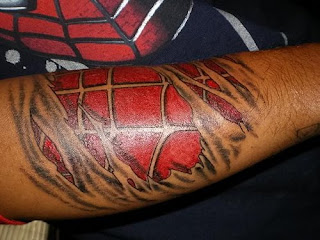 Lower Arm 3D Spider Tattoo Design