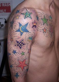 Star Shoulder Tattoo Design