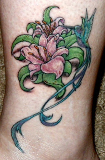 Flower Ankle Tattoo Design