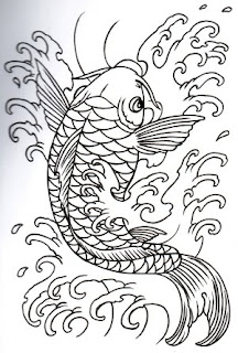 Japanese Koi Fish Tattoo Design 6