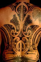 Backpiece Tribal Maori Tattoo